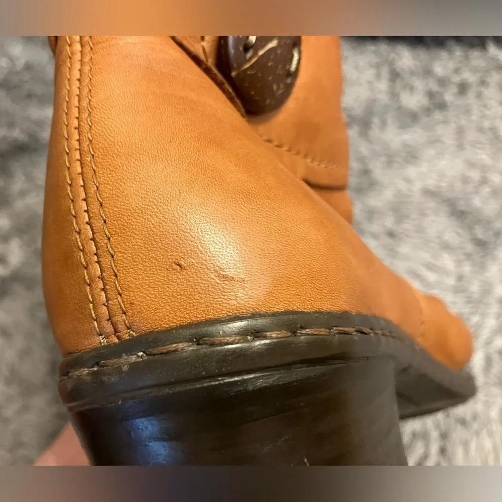 Rieker Kendra Ladies Slouch Ankle Zipper Boot Booties Brown Tan Size EU 37/ US 6